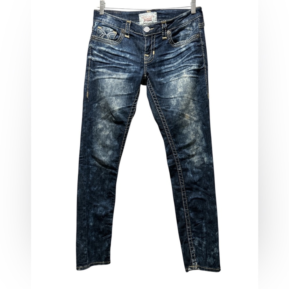 BIG STAR Sweet Skinny acid wash women’s size 30 denim jeans - Picture 2 of 8